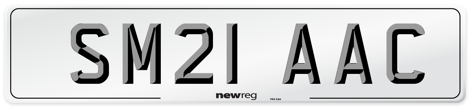 SM21 AAC Number Plate from New Reg